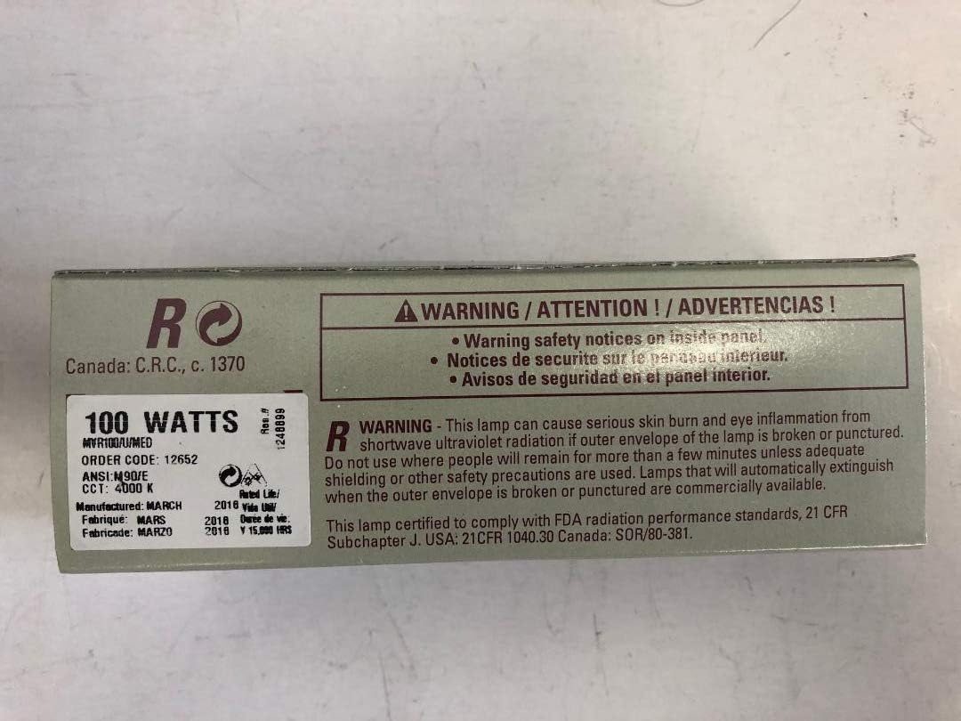 GE MVR100/U/MED 100W Metal Halide Bulb 6-Pack