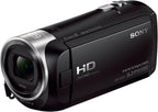 Sony HDRCX405/B Full HD Camcorder, 30x Zoom (Renewed)