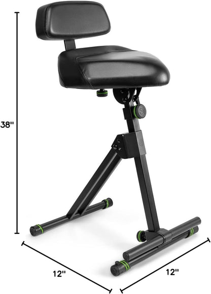 Gravity FM SEAT1 BR Height Adjustable Musician Stool