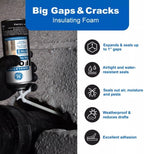 GE White Foam Insulating Sealant - Big Gaps & Cracks, 12 oz