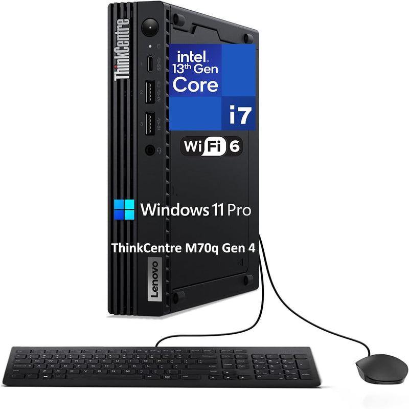 Lenovo M70q Gen 4 Mini PC i7-13700T 32GB 1TB SSD WiFi 6 W11P — main product image