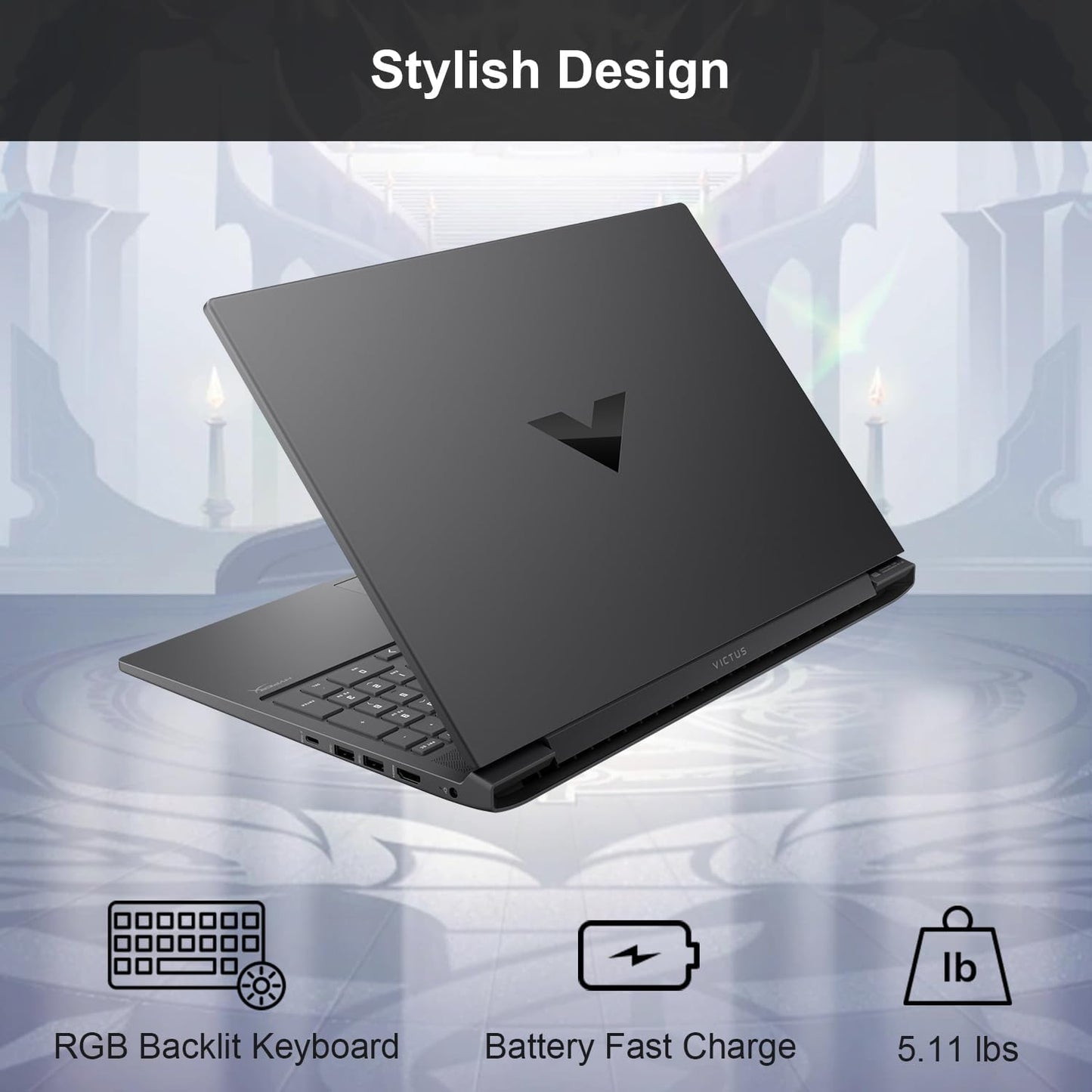 HP TPN-C152 Victus 16 Ryzen 7 RTX 4070 Gaming Laptop