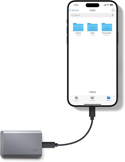 Seagate STKH2000800 LaCie Mobile Drive SECURE 2TB SSD