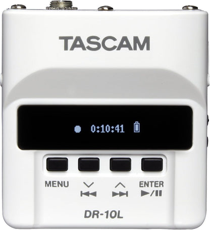 Tascam DR-10LW Micro Portable Lavalier Audio Recorder White