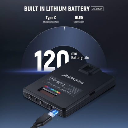 Neewer 10101760 RGB LED Phone Light with Clip