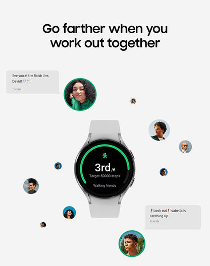 Samsung 656942408147 Galaxy Watch 4 44mm Silver - Renewed