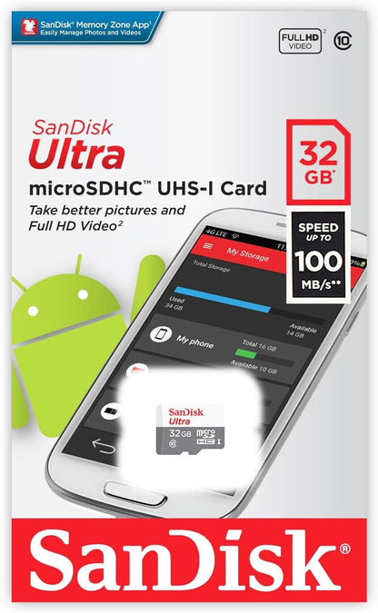 SanDisk SDSQUNB-032G 32GB Ultra Micro SDHC Memory Card
