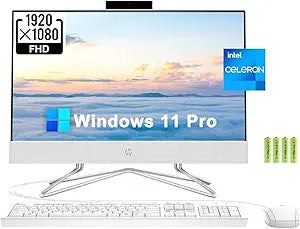 HP 22 AIO 21" All-in-One Desktop Celeron 4GB 128GB SSD
