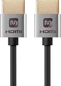 Monoprice 113575 6in HDMI Cable Ultra Slim 4K 60Hz HDR
