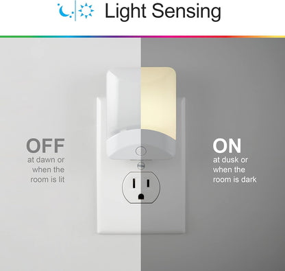 GE 34693 Color-Changing LED Night Light Dusk to Dawn