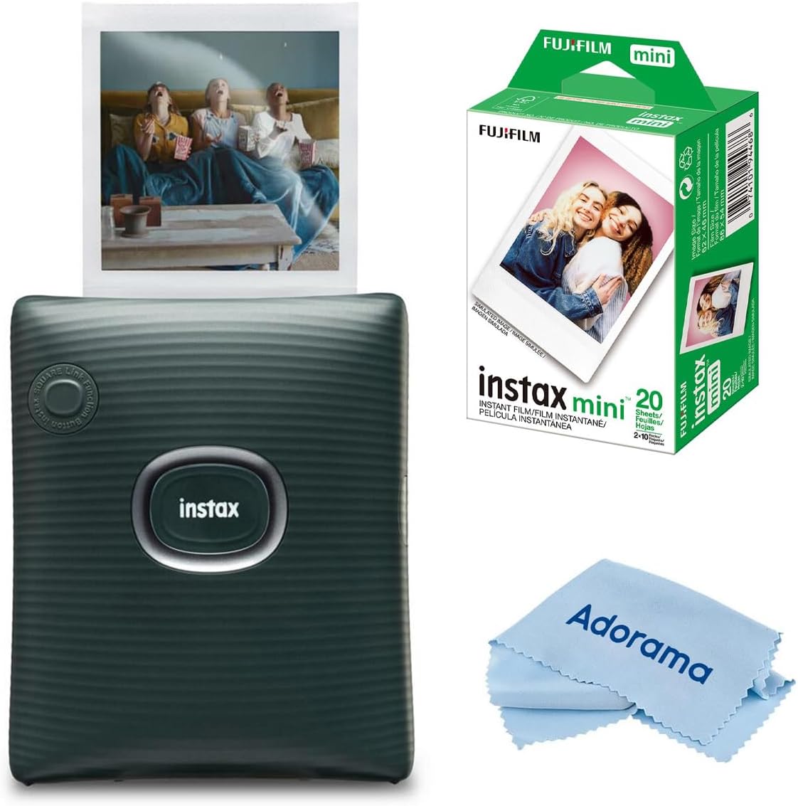 Fujifilm Instax Square Link - Wireless Smartphone Printer Bundle