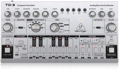 Behringer TD-3-SR Analog Bass Line Synthesizer Silver