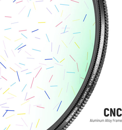 Neewer 77mm Colorful Starlight Brushed Camera Lens Filter