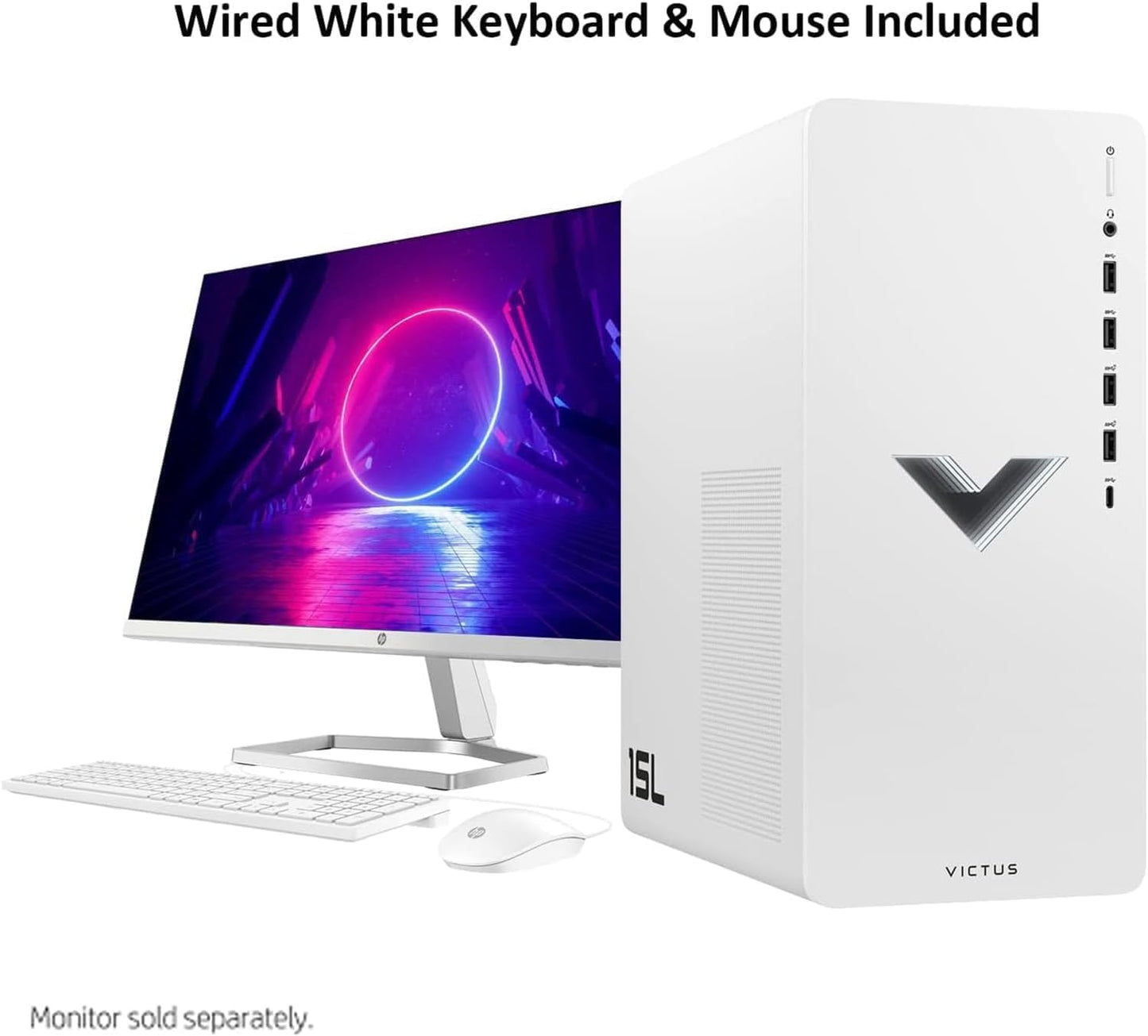 HP TPC-F123-MT Victus 15L Gaming Desktop RTX 4060