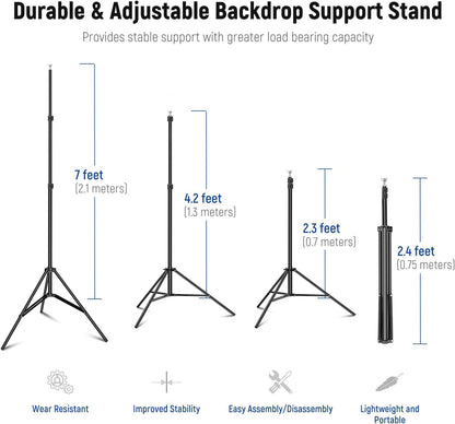 Neewer NK-ST0204 10ft x 7ft Adjustable Backdrop Stand Kit