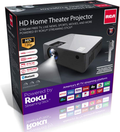 RCA RPJ133 1080P Smart Home Theater Projector (Renewed)