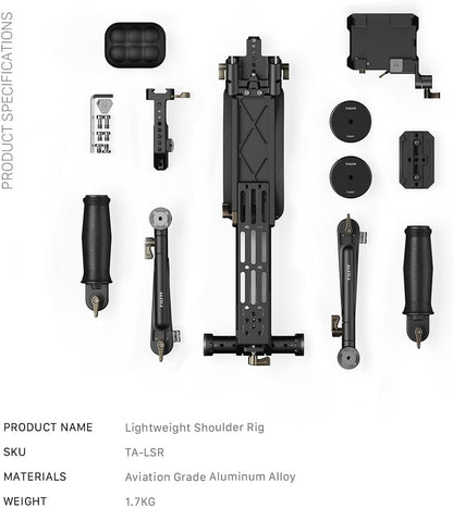 Tilta TA-LSR-B Lightweight Shoulder Rig Foldable Aluminum