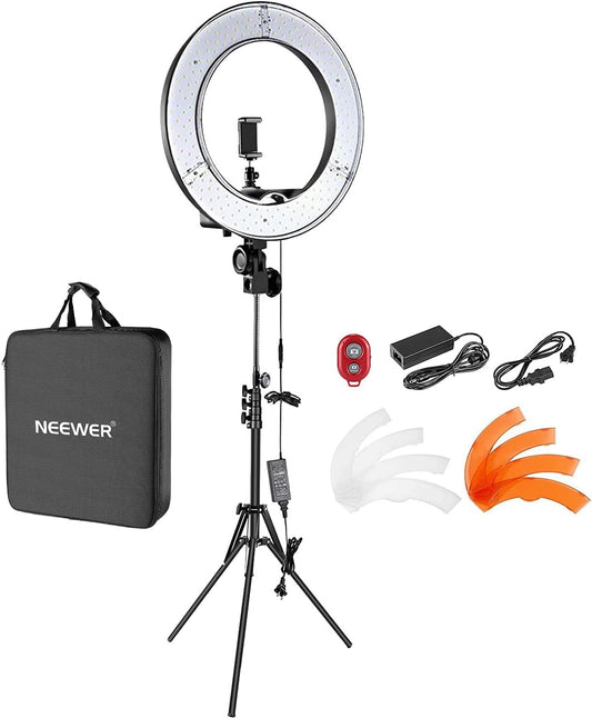 Neewer 10097703 18" LED Ring Light Kit with Stand