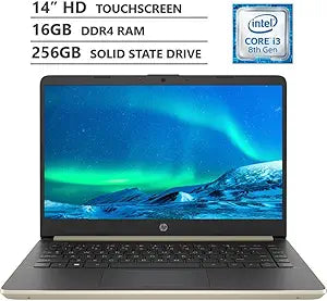 HP 2019 14" Touchscreen Laptop Intel i3 16GB RAM 256GB SSD