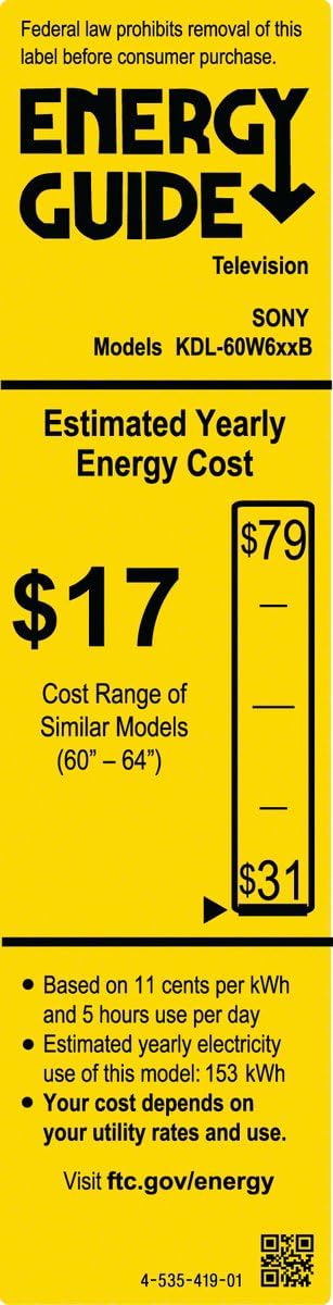 Sony KDL60W630B 60-Inch 1080p Smart LED TV