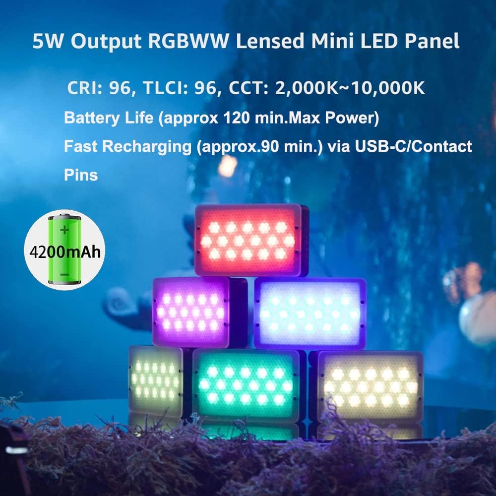 Aputure MC Pro Mini RGBWW On-Camera Video Light