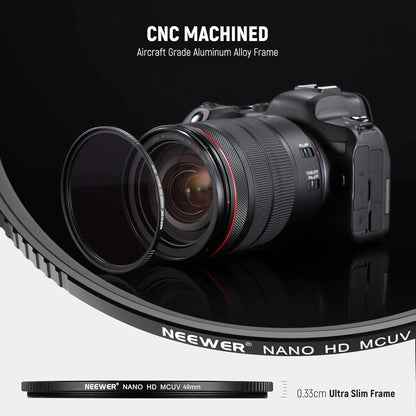 Neewer 10101832 49mm Ultra Slim UV Protection Filter