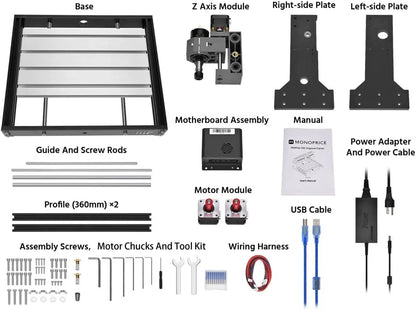 Monoprice 144220 Benchtop CNC Router Kit