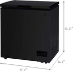 RCA RFRF470-BLACK 7.0 cu. ft. Black Chest Freezer