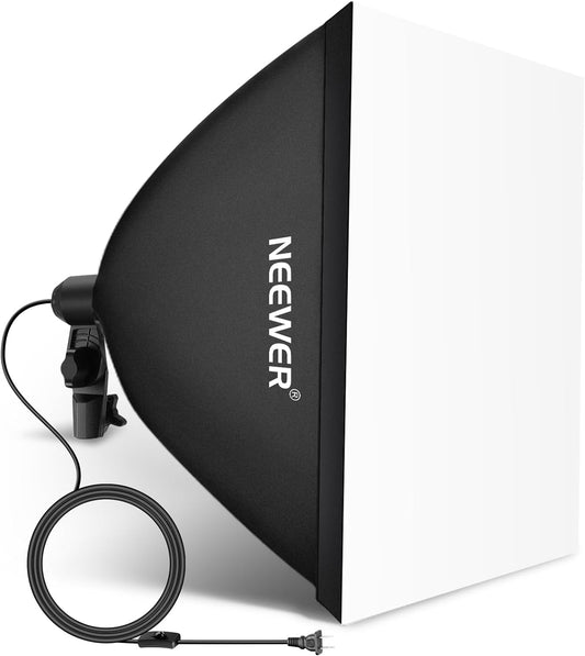 Neewer 10102625 24x24" Softbox with E26 Socket for Studio Lighting
