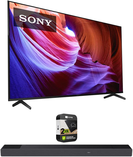Sony E70SNKD85X85K 85" 4K HDR LED Google TV Bundle, Atmos Soundbar, Protection