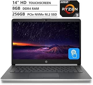 HP 14-dk0736ms Ryzen 3 Laptop 8GB 256GB SSD