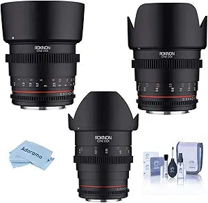Rokinon DSX Bundle 24mm 50mm 85mm T1.5 Cine Lens Kit — main product image