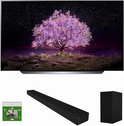 LG E7LGOLED48C1PUB 48" OLED 4K TV Soundbar Bundle