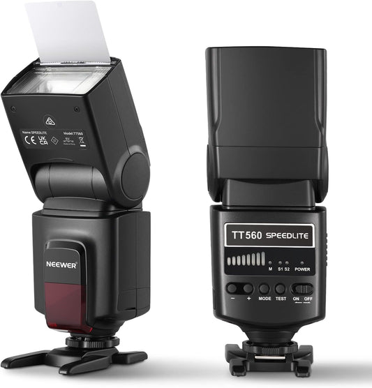 Neewer 10102376 TT560 Camera Flash Speedlite - Universal Hot Shoe