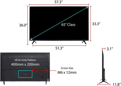 TCL 65S425 65 Inch 4-Series Roku 4K UltraHD TV - Renewed