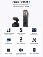 FeiyuTech Pocket 3 Kit - 4K Gimbal Action Camera