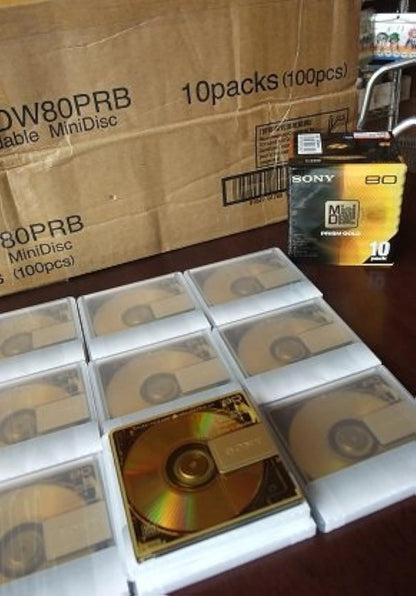 Sony Prism Gold MiniDisc 80 Min 10-Pack MD