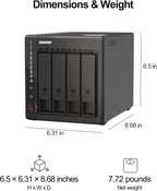 QNAP TS-453E-8G 4-Bay 2.5GbE Desktop NAS