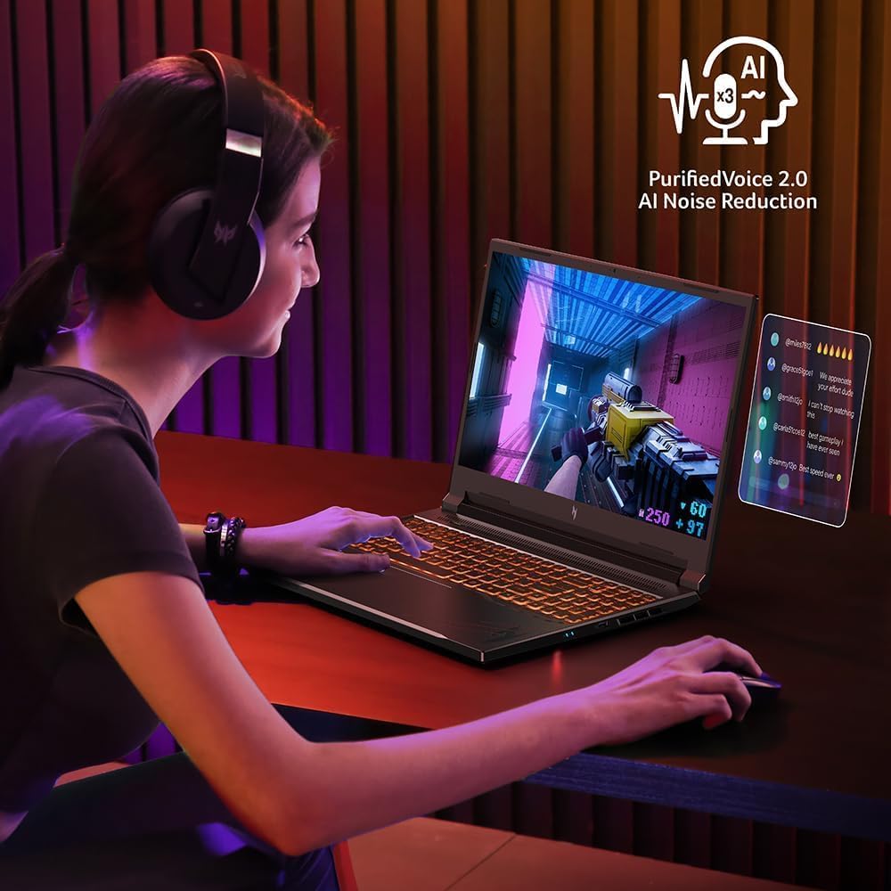 Acer Nitro V Gaming Laptop - 16" 165Hz, RTX 4060, Ryzen 7, 32GB RAM, 1TB SSD