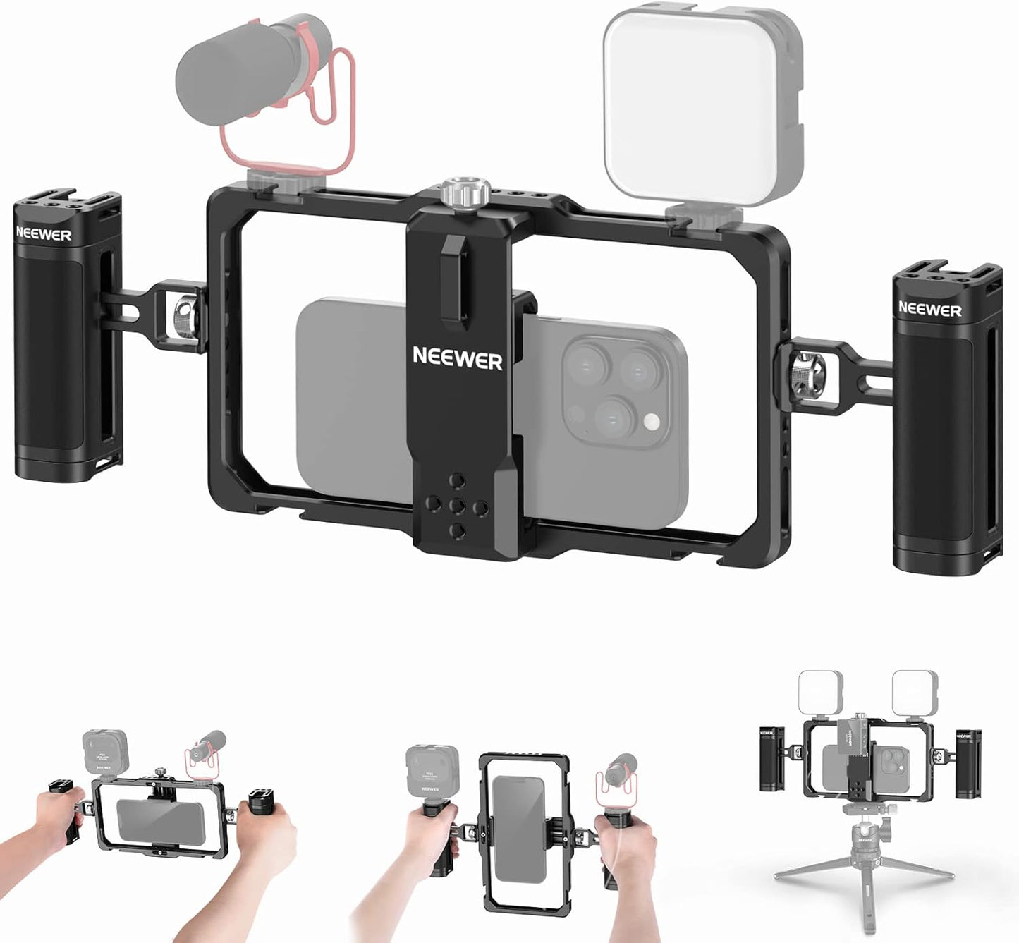 NEEWER PA009 Upgraded Phone Rig Vlogging Kit