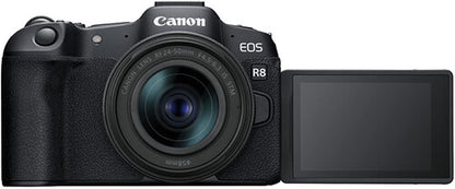 Canon R8 Camera Bundle + 24-50mm & 420-800mm Lens (Renewed)