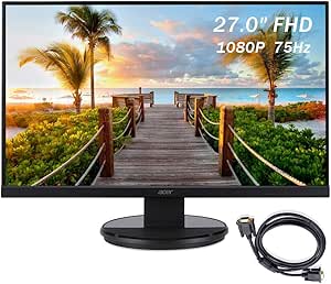 Acer KB272HL 27" 75Hz FHD Monitor AMD FreeSync Bundle