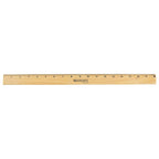 Westcott 05018 Beveled Wooden Ruler 18-Inch
