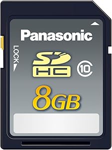 Panasonic RP-SDRB08GAK 8GB Class 10 SDHC Memory Card