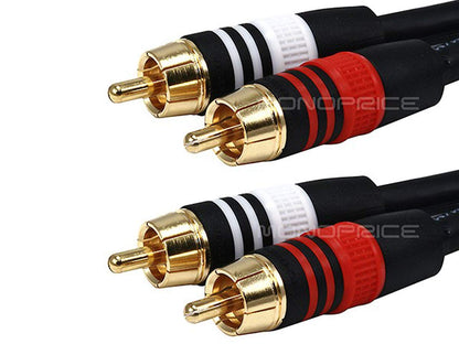 Monoprice 100320 Component Video/Audio Cable - 6ft, RCA Coaxial