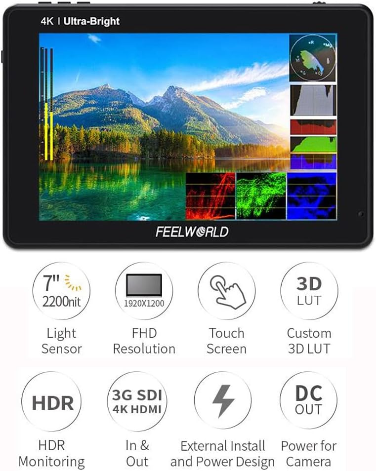 FEELWORLD LUT7S PRO 7" 2200nit Touch Screen Monitor