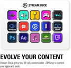 Elgato 20GBA9901-wt Stream Deck MK.2 White Studio Controller