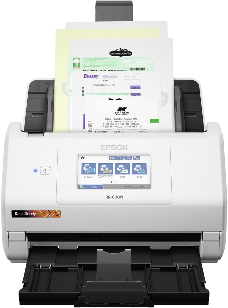 Epson B11B258202 RapidReceipt RR-600W Wireless Desktop Scanner — main product image
