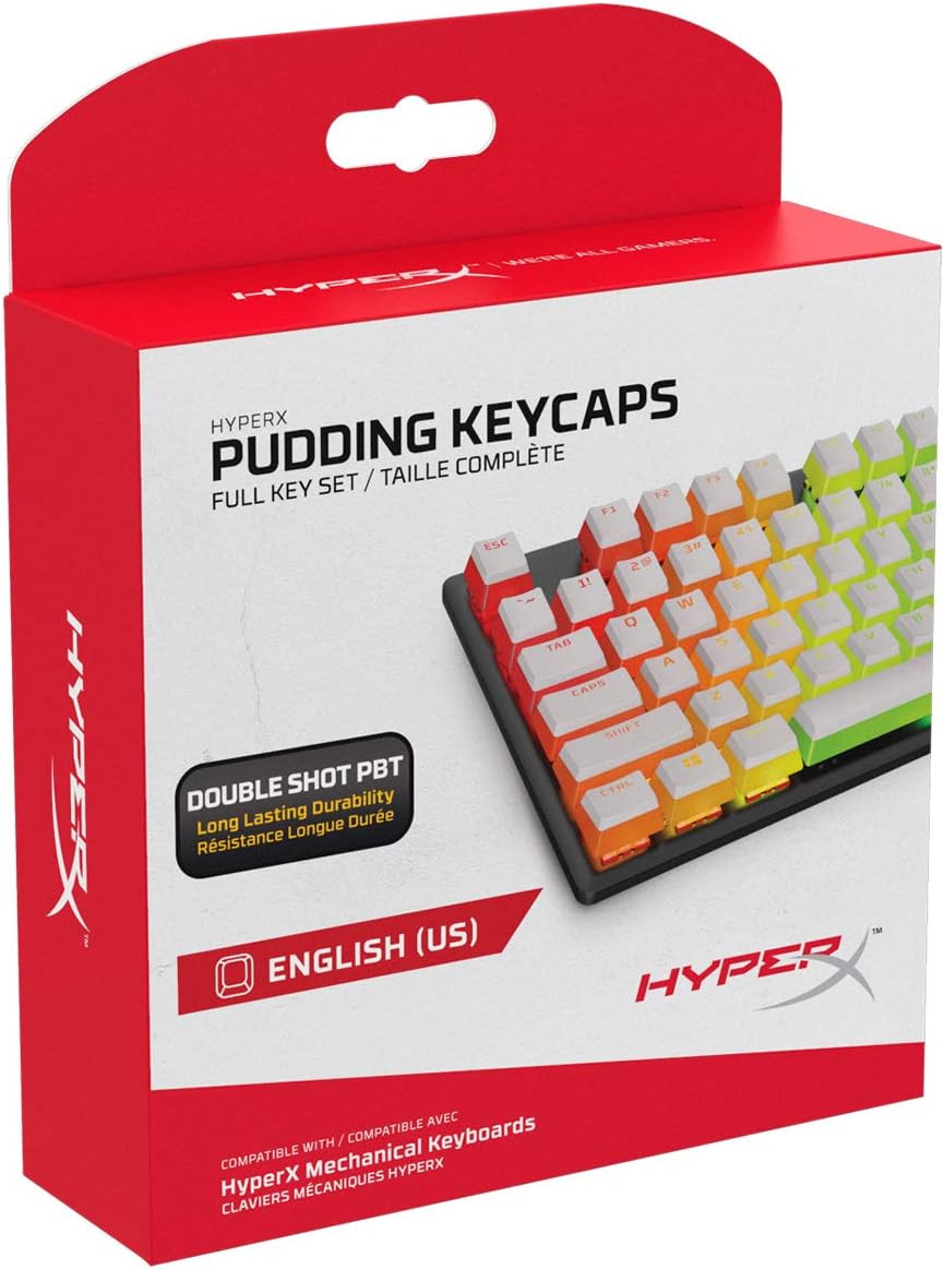 HyperX HKCPXP-WT-US/G Pudding Keycaps PBT Double Shot