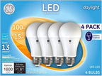 GE GE2030-0420 Daylight 100W Equivalent LED 4-Pack